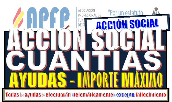 Acción Social: cuantías, ayuda, importe máxima