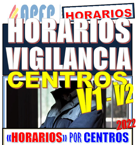 Horarios por centros penitenciarios V1 y V2