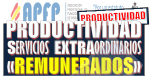 Productividad servicios extraordinarios remunerados