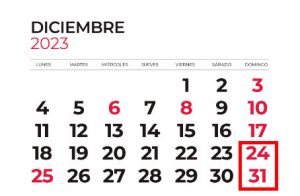 !!RECUERDA!! 2 DÍAS ADICIONALES POR FESTIVO EN DOMINGO