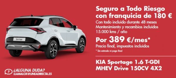 Linea Directa: El único seguro con coche incluido