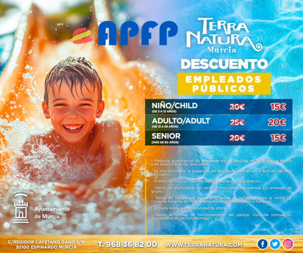 Promoción TERRA NATURA MURCIA para afiliados APFP
